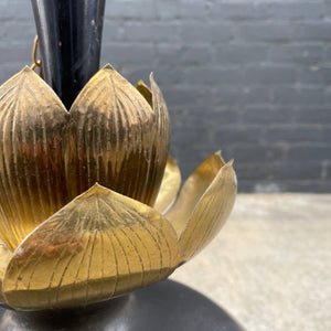 Vintage Mid-Century Brass Lotus Pendant Chandelier by Feldman Lighting Co., c.1960’s