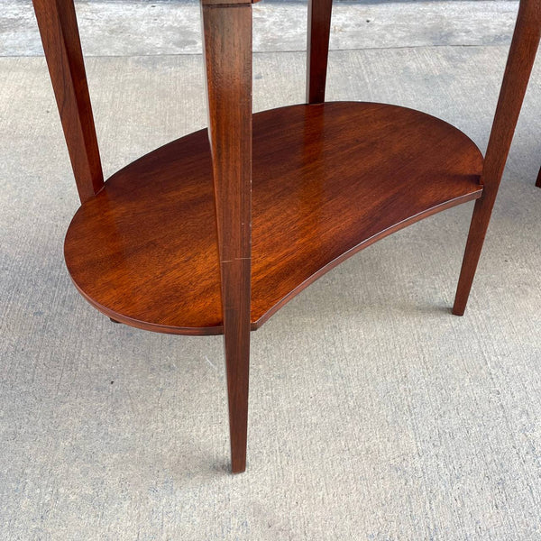 Pair of American Antique Federal Style Mahogany End Tables Nightstands, c.1950’s