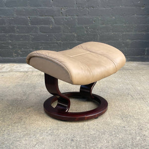 Ekornes Stressless Leather Reclining Chair with Ottoman
