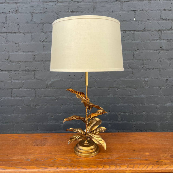 Vintage Regency Mid-Century Leaf-Style Table Lamp by Marbro, c.1960’s