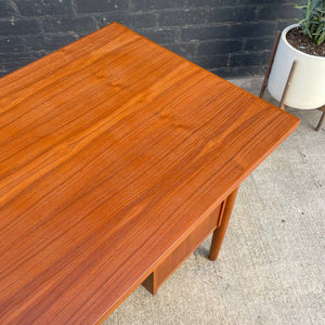 Danish Modern Teak Executive Desk with Finished Back c.1960’s