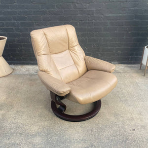 Ekornes Stressless Leather Reclining Chair with Ottoman