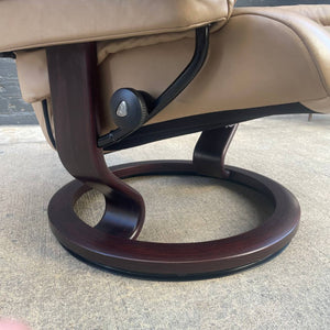 Ekornes Stressless Leather Reclining Chair with Ottoman