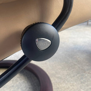 Ekornes Stressless Leather Reclining Chair with Ottoman