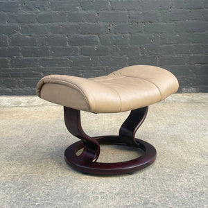 Ekornes Stressless Leather Reclining Chair with Ottoman