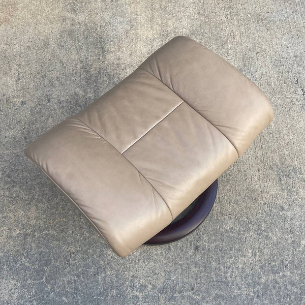 Ekornes Stressless Leather Reclining Chair with Ottoman