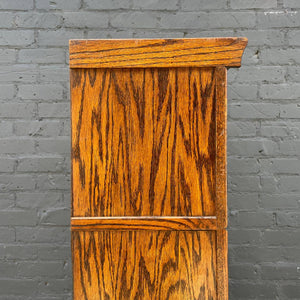 Vintage Tall Barristers Oak & Glass Bookcase Shelf, c.1970’s