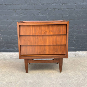 Mid-Century Modern Sculpted Walnut Night Stand, c.1960’s