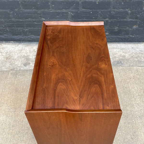 Mid-Century Modern Sculpted Walnut Night Stand, c.1960’s