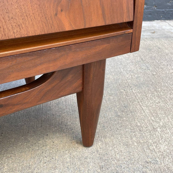 Mid-Century Modern Sculpted Walnut Night Stand, c.1960’s