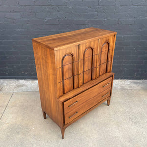 Mid-Century Modern Walnut Highboy Chest of Drawers, c.1960’s