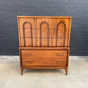 Mid-Century Modern Walnut Highboy Chest of Drawers, c.1960’s