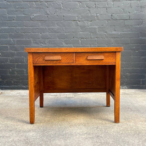 Vintage Mission Style Oak Desk, c.1950’s