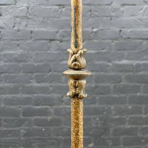 Antique Victorian Style Brass & Glass Floor Lamp, c.1950’s