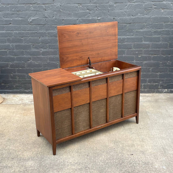 Vintage Mid-Century Modern Walnut Stereo Console by Stromberg Carlson, c.1960’s