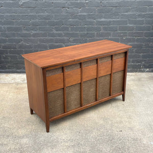 Vintage Mid-Century Modern Walnut Stereo Console by Stromberg Carlson, c.1960’s