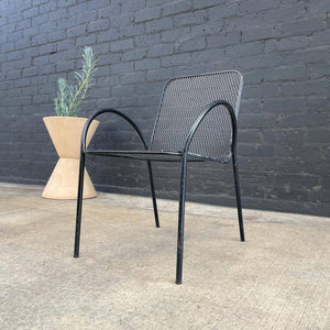 Set of 6 Vintage Metal Stackable Patio Chairs