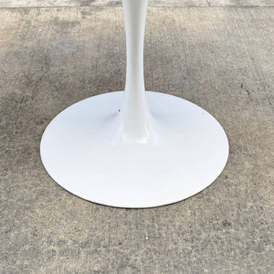 Mid-Century Modern Tulip Style Marble Top Dining Table with Brass Inlaid, c.1960’s