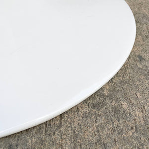 Mid-Century Modern Tulip Style Marble Top Dining Table with Brass Inlaid, c.1960’s