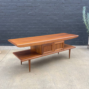 Mid-Century Modern Sculpted Walnut Credenza, c.1960’s