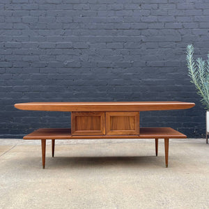 Mid-Century Modern Sculpted Walnut Credenza, c.1960’s