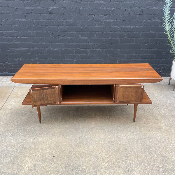 Mid-Century Modern Sculpted Walnut Credenza, c.1960’s