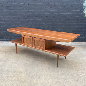 Mid-Century Modern Sculpted Walnut Credenza, c.1960’s