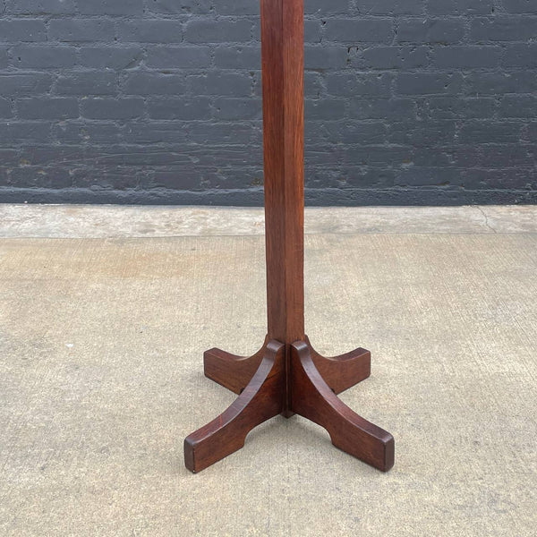 Antique Mission Sculpted Oak & Bronze Coat Hanger, c.1940’s