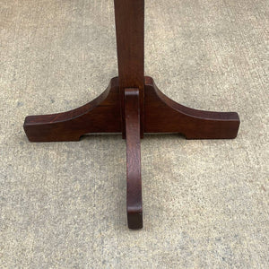 Antique Mission Sculpted Oak & Bronze Coat Hanger, c.1940’s