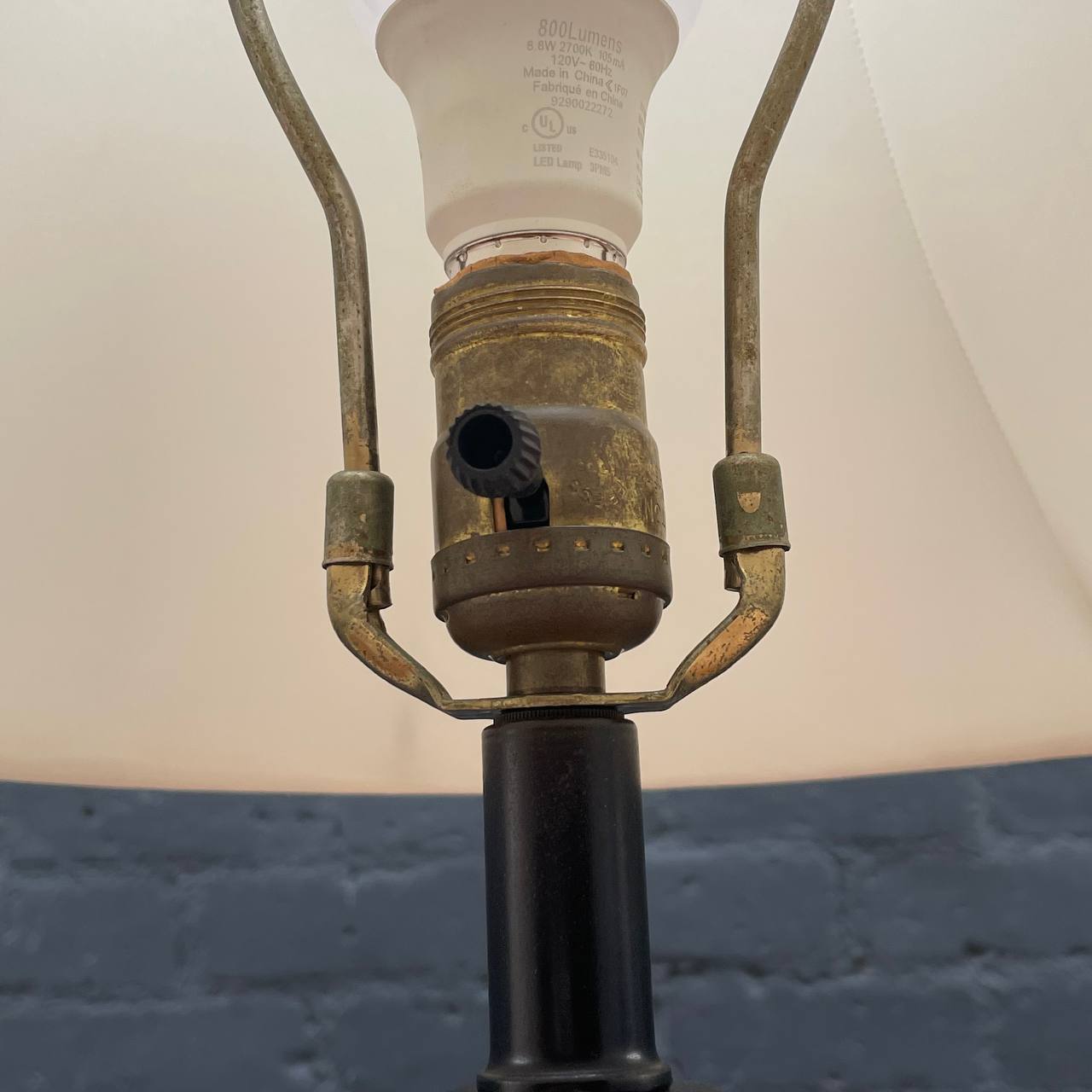 Mid-Century Modern Bird Motif Brass Table Lamp, c.1930's – Vintage Supply