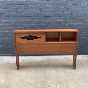 Mid-Century Modern Walnut Full-Size Headboard, c.1960’s