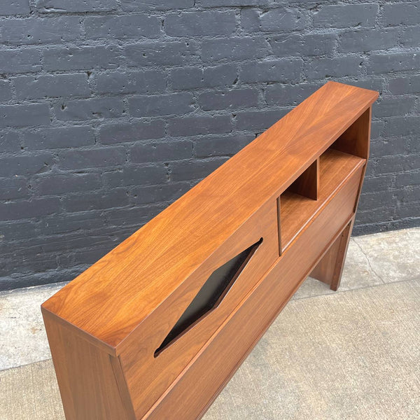 Mid-Century Modern Walnut Full-Size Headboard, c.1960’s