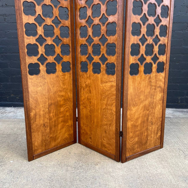 Mid-Century Modern Folding  3-Panel Screen Room Divider, c.1960’s