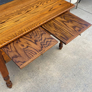 American Antique Bakers Table Cabinet with Flour Bin