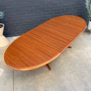 Mid-Century Danish Modern Teak Expanding Dining Table, c.1960’s
