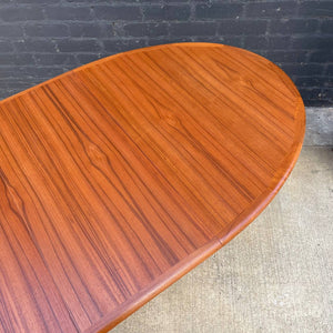 Mid-Century Danish Modern Teak Expanding Dining Table, c.1960’s