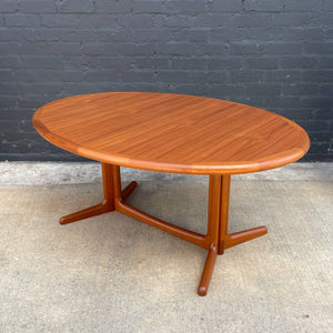 Mid-Century Danish Modern Teak Expanding Dining Table, c.1960’s