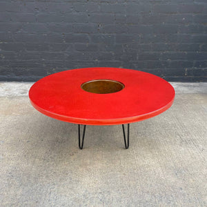 Mid-Century Modern Space Age Coffee Table with Planter & Hair Pin Legs, c.1960’s