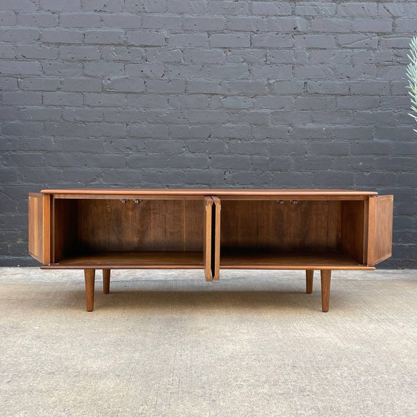 Mid-Century Modern Walnut Low-Profile Credenza, c.1960’s