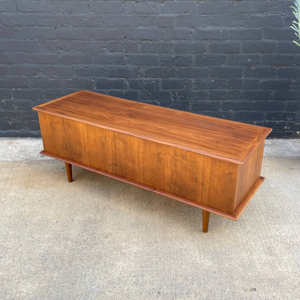 Mid-Century Modern Walnut Low-Profile Credenza, c.1960’s