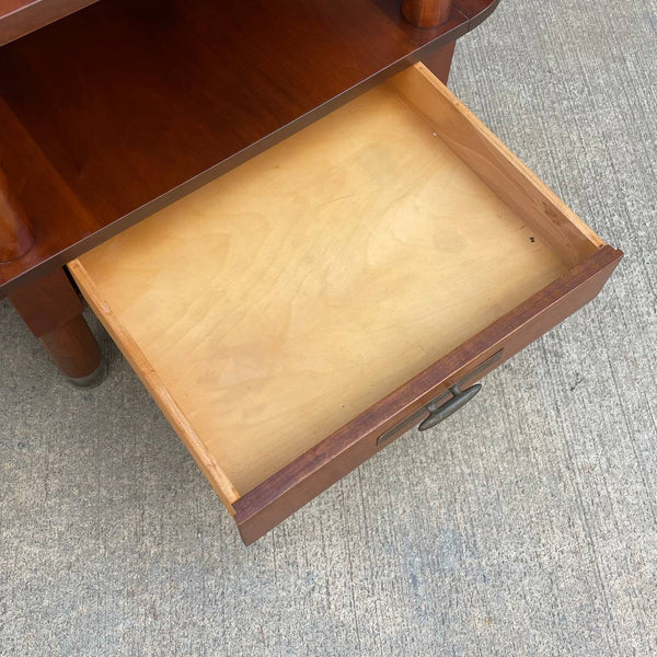 Pair of Mid-Century Modern Walnut Two-Tier Side Tables, c.1960’s
