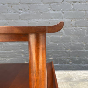 Pair of Mid-Century Modern Walnut Two-Tier Side Tables, c.1960’s