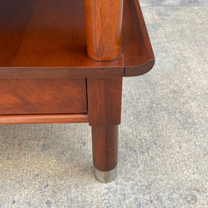 Pair of Mid-Century Modern Walnut Two-Tier Side Tables, c.1960’s