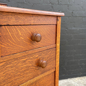 American Antique Mission Oak Highboy Chest of Drawers by Stickley, c.1940’s