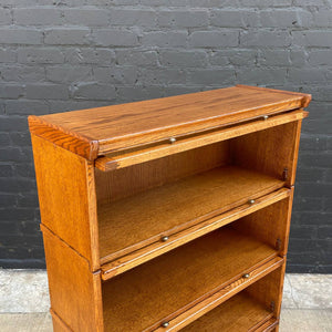 Vintage Barristers Oak & Glass Bookcase Shelf, c.1970’s