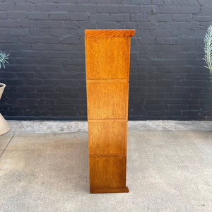 Vintage Barristers Oak & Glass Bookcase Shelf, c.1970’s