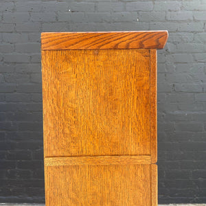 Vintage Barristers Oak & Glass Bookcase Shelf, c.1970’s