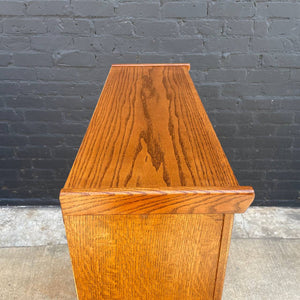 Vintage Barristers Oak & Glass Bookcase Shelf, c.1970’s