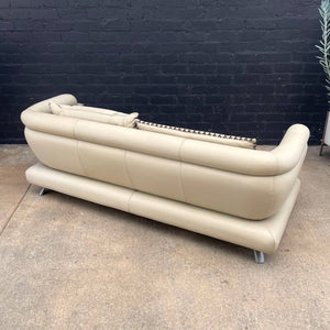 Italian Contemporary Modern Leather Sofa