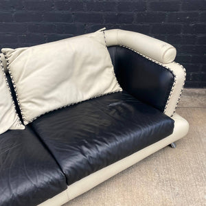 Italian Contemporary Modern Leather Sofa